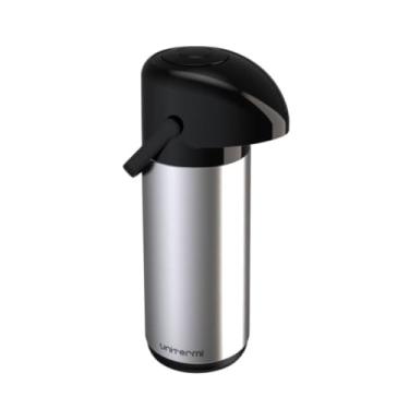 Imagem de Garrafa Térmica Inox Verona 1L com Pressão e Ampola de Vidro