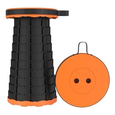 Imagem de Banqueta Dobrável Portátil – Banquinho Telescópico Com Ajuste de Altura – Banco Retrátil Com Capacidade até 150 Kg Ideal Para Acampamento, Camping, Pesca, Viagens, Escalada, Churrasco, Show, Eventos