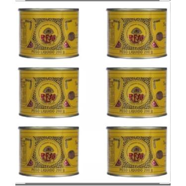 Imagem de Manteiga Mineira REAL com Sal, Kit com 6 Latas, 200g Cada, Sem Corante e Sem Conservante