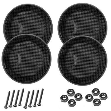 Imagem de Kit 4 Telas Alto Falante 5 Polegadas Com Parafusos Metálica - PERMAK