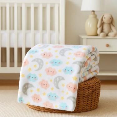 Imagem de Cobertor Mantas Bebe Infantil Microfibra Estampado Soft Menino e Menin