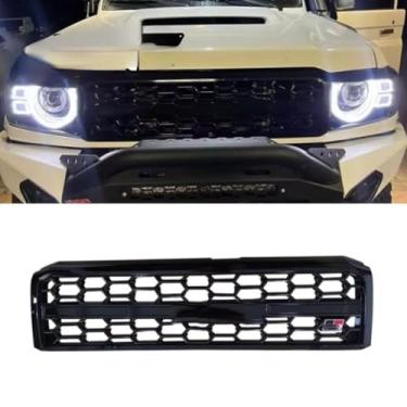 Imagem de Guarnição da tampa da grade do para-choque do carro compatível com Land Cruiser FJ79 LC79 2007-2021 Honeycomb Racing Grille Body Kit Acessórios de carro