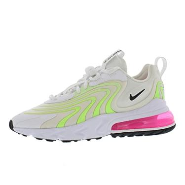 Imagem de Nike T nis de corrida feminino Air Max 270 React Eng casual Ck2608-100, Branco/preto-fantasma verde - rosa explos o, 5.5