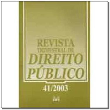 Imagem de Revista Trimestral De Direito Publico Ed. 41