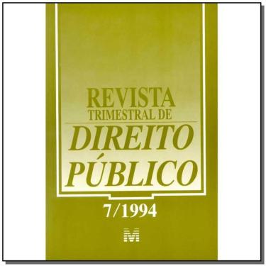 Imagem de Revista Trimestral De Direito Publico Ed. 07