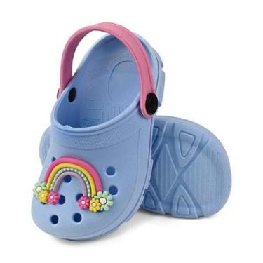 Imagem de Sandália Babuche Infantil Menina Aco Iris e Unicórnio Kidstep-Feminino