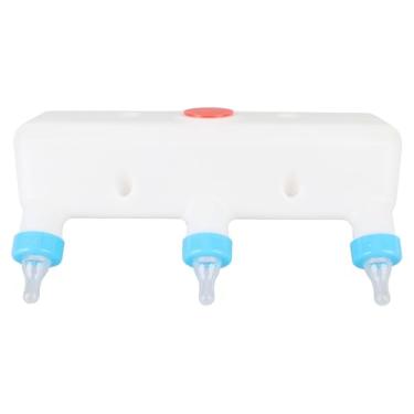 Imagem de Phefop Alimentador de Leite de Cordeiro Leite de Cabra Garrafa de Ovelha Alimentador de 3 Mamilo Portátil Ablets Com ângulo Ajustável para Cordeiros de Cabelos Com Cabines Pequenos Animais