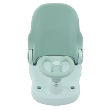 Imagem de Akozon Banho de bebê - Cadeira de Chuveiro de Segurança Ajustável Resistente Ao Deslizamento para Bebês e Crianças Pequenas - Design Ecológico e Estável, Diversão Em Forma de Carro (Verde)