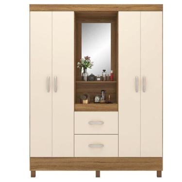 Imagem de Guarda Roupa Casal Capelinha Lord Amêndola Off White - Demóbile - Demo