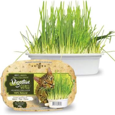 Imagem de Graminha Petisco Saudável para Gatos Ipet Green Vitaminas
