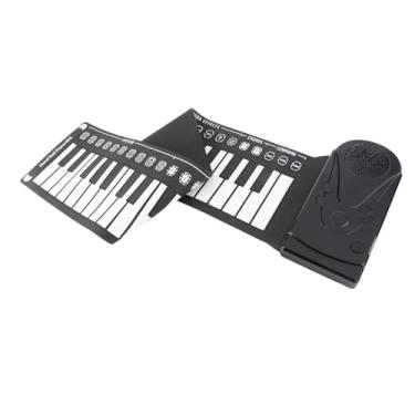 Imagem de EBTOOLS 49 Piano de Teclado de Rolagem de Chave, Piano Portátil Dobrável, 16 Tons, 10 Ritmos, 32 Controle de Batida, Função Automática de Economia de Energia, para Iniciantes