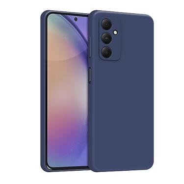 Imagem de Capa Capinha Case Para Samsung Galaxy S24 FE Silicone Aveludado Proteção Premium (AZUL MARINHO)