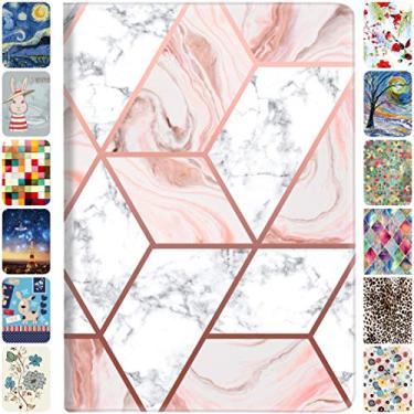 Imagem de DuraSafe Cases Capa flip impressa para iPad 9.7 5ª geração 6ª geração Air 1ª geração [iPad 5 6 Air 1 2] A1893 A1822 A1566 MH2V2LL/A MRM52LL/A perfil inteligente ajustável ângulo de visualização com