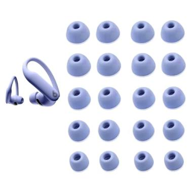Imagem de Pontas auriculares de substituição compatíveis com Powerbeats Pro 2 / BeatsSoloBuds, fones de ouvido de silicone, tampões de ouvido, pontas, 5 tamanhos, 10 pares, roxo 10p923