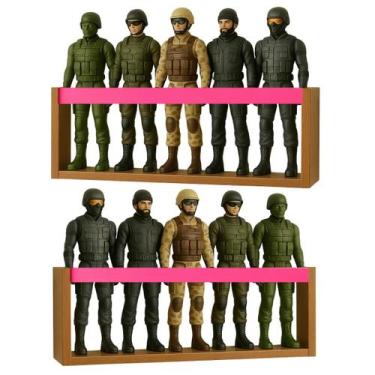 Imagem de 2 Estantes organizadoras para brinquedos bonecos super heróis, Marvel,