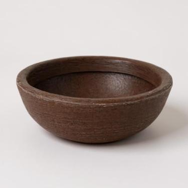 Imagem de vaso para plantas e flores mini cuia bacia 22cm cactos suculentas decoração (Marrom, 1 unidade)