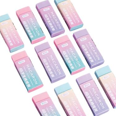 Imagem de 20 peças de borrachas fofas Kawaii, estética, rosa, roxo, azul, borrachas de lápis para estudantes, meninas, meninos, crianças, mulheres, escola, material de escritório, pacote de presente (20 peças