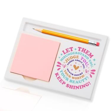 Imagem de Let Them Gifts, Keep Shining, Self Worth Quotes, Mental Health Matters, Inspirational Motivational Encouragement Self-Stick Note Pad Holders BBY9