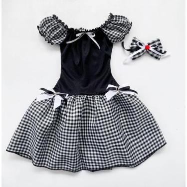 Imagem de Vestido Caipira São João Xadrez Plus Size Com Laço Entrega Rápida Ana 