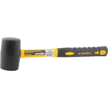 Imagem de Vonder, Martelo De Borracha 45 Mm, Cabo Em Fibra, Preto.