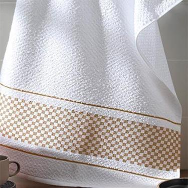 Imagem de Pano de Copa Para Bordar Xadrez Vitória - Döhler - Dohler, MARROM