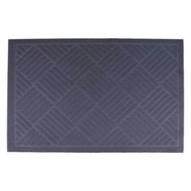 Imagem de Capacho 60x40cm Chess Cazza Cinza