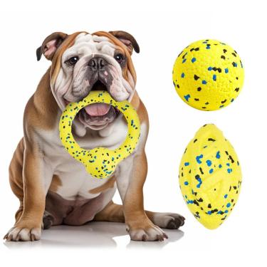 Imagem de Dog Balls Kimee Chew Toys, bola de tênis, 3 peças para cães agressivos