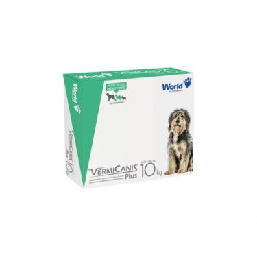 Imagem de Vermifugo P/ Cães 10kg Vermicanis Plus 800mg World 04 Comp