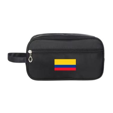 Imagem de Necessaire Bolsa Nylon Impermeável Estampa Bandeiras Países - Mormino,