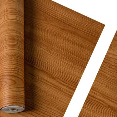 Imagem de Papel De Parede Adesivo Contact Madeira Carvalho Rolo 3 Metros Envelop