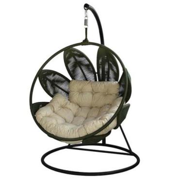 Imagem de Balanço com Suporte Para Jardim e Varanda Modelo Folha Corda Naval - N