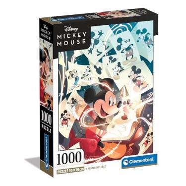 Imagem de Clementoni Coleção-Disney Mickey Mouse Celebration-1000 Peças-Quebra-Cabeça, Vertical, Diversão Para Adultos, Multicolorido, 39811