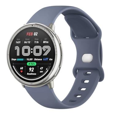 Imagem de AK Pulseiras de silicone compatíveis com Amazfit Active 2 / Active Watch Band Women Men, pulseira de substituição macia para Amazfit GTS 4 3 2 2e/GTS 4 2 Mini/GTR mini/Bip 3/3 Pro/Bip U Pro/Bip S Lite