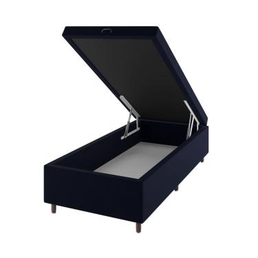 Imagem de Base Box Bau Solteiro Cairo (43X96x203cm) Turkey Azul - Casa Giulia