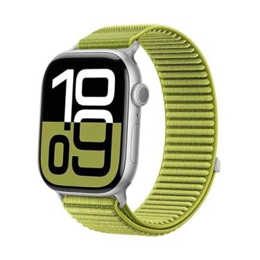 Imagem de Pulseira esportiva de nylon compatível com Apple Watch SE 2/SE/ séries 10 9, 8, 7, 6, 5, 4, 3, 2 e 1 de 38 mm, 40 mm, 40 mm, 41 mm, 44 mm, 45 mm, 46 mm, para Apple Watch SE 2/SE/ Series 10 9, 8, 7, 6