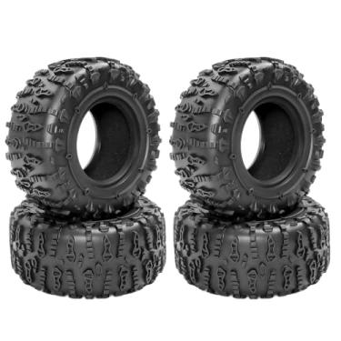 Imagem de RcThjia 2.6” RC Tire-All Terrain Super Soft Sticky Tires 135mm Tall 2.6in Crawler Tires for 1/7 1/8 1/10 Scale Off Road Race, Suitable for Axial RBX10 MJX H8H MK07 KM4 4082/83 1/7 1/8 1/10 Crawler Car
