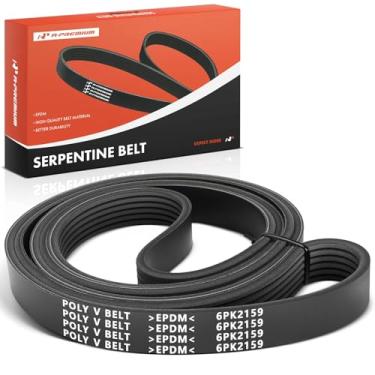 Imagem de A-Premium Correia De Transmissão Serpentina Motor Compatível Com Kia Forte/Forte Koup 2010-2013, Forte5 2012-2013 E Ford Taurus, Escort Hyundai Tucson Mazda Mx-5 Miata Mercury Sable, 2.0L 2.4L 3.0L