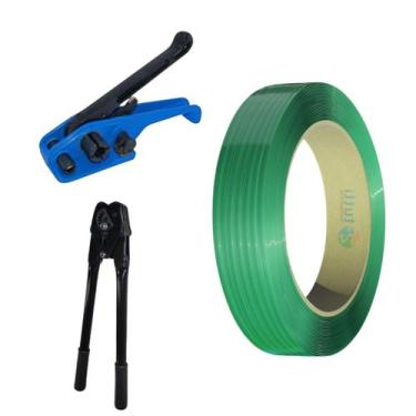 Imagem de Kit Arqueação Completo Esticador Selador Fita PET 13 16mm  Alta Resist