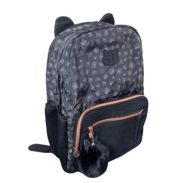 Imagem de Mochila de Costas Gatinho com Pompom Juvenil - Clio