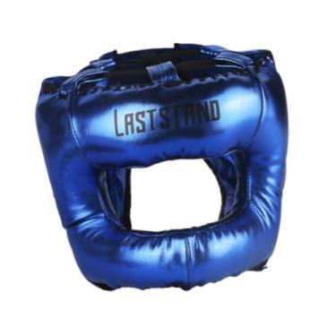 Imagem de Generic Equipamento de proteção para cabeça de boxe, kickboxing, leve, macio e ventilado, equipamento de proteção para sparring, sanda, taekwondo, Azul
