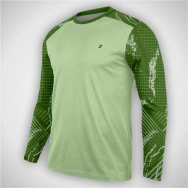 Imagem de Camisa Esportiva Masculina Proteção UV Manga Longa Dry Fit - Dsportivo