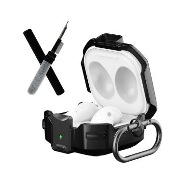 Imagem de Capa Protetora Resistente Nerdcase com Caneta de Limpeza para fones, Compatível com Samsung Galaxy Buds 2, FE, Pro, Live