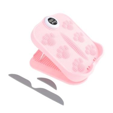Imagem de UGPLM Prancha de alongamento de panturrilhas, prancha inclinada, equipamento de ginástica, apoio para os pés, maca de panturrilha portátil, profissional, Rosa