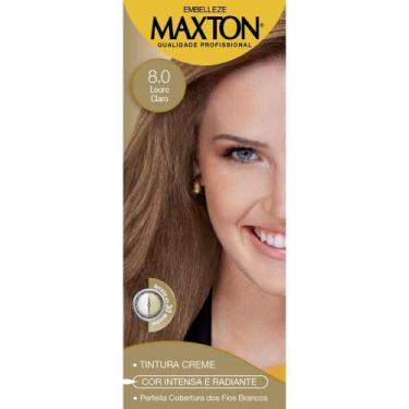 Imagem de Tintura Maxton Kit Prático 8.0 Louro Claro Energia.