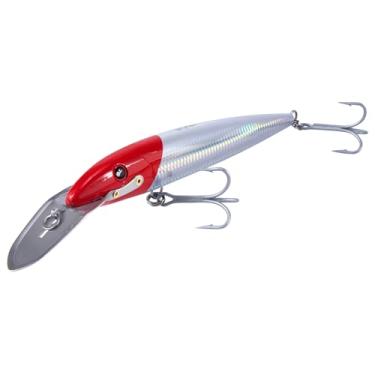 Imagem de Dr.Fish Iscas de pesca para mergulho profundo 6 a 7,9 m, iscas de pesca dura para água salgada 22,6 cm de profundidade Jerkbait VMC ganchos agudos lápis isca Twitch plugues offshore resistentes cavala