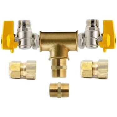 Imagem de Kit Conexões Para Gás Gn e Glp Cooktop Forno Sem Flexível