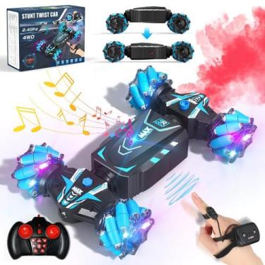 Imagem de Carro de controle remoto Axirata Hand Gesture RC Stunt com spray 4WD