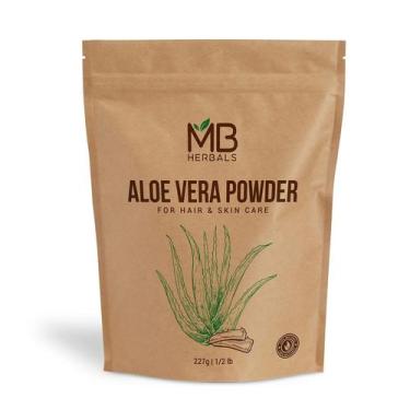 Imagem de Aloe Vera em pó MB Herbals 227g  Hidratante para a pele