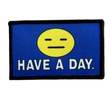 Imagem de Have a Day Patch, 1 peça de adesivos engraçados de meme, patch tático de moral militar com gancho de fixador, acessórios bonitos para mochilas, coletes, jaquetas, jeans, chapéus