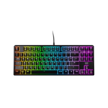 Imagem de CHERRY XTRFY Teclado mecânico para jogos K4V2 TKL | Com fio sem teclado numérico | Iluminação RGB MX2A RED Switches (preto)